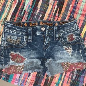 Rock revival Jean shorts 25